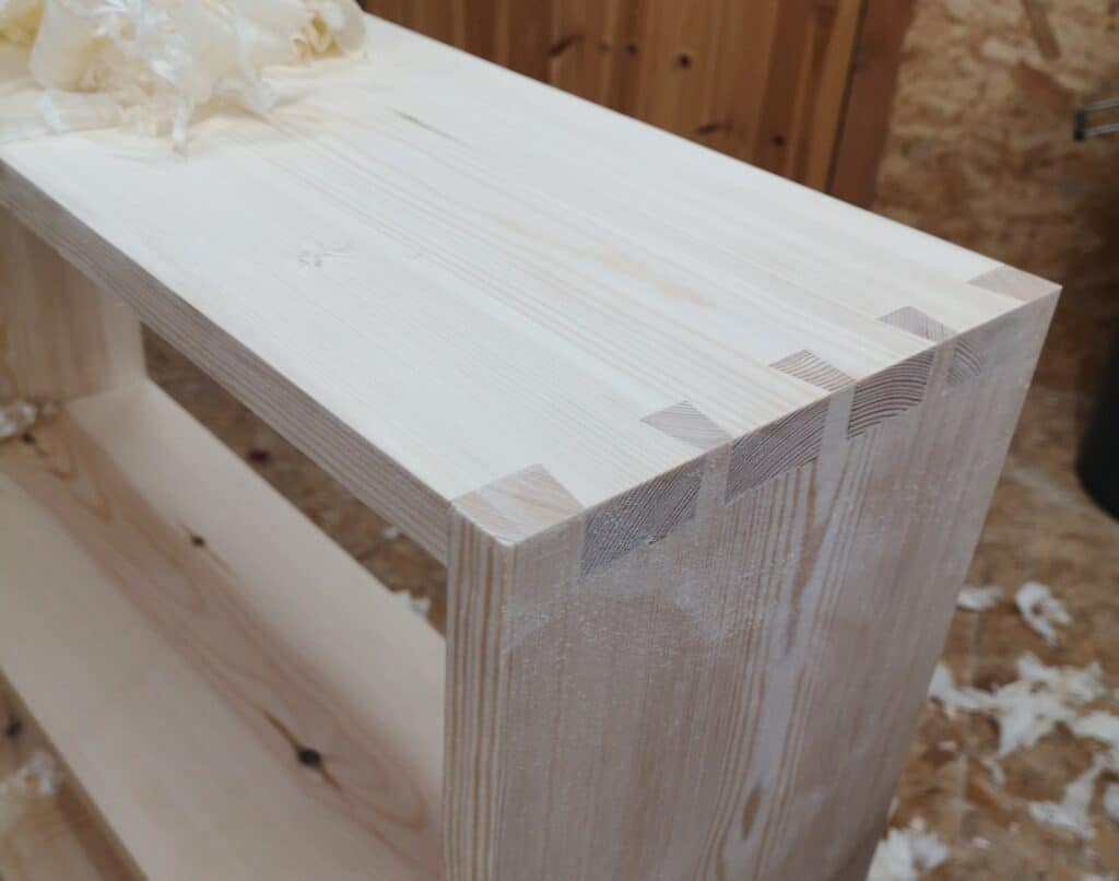 Hand cut dovetails